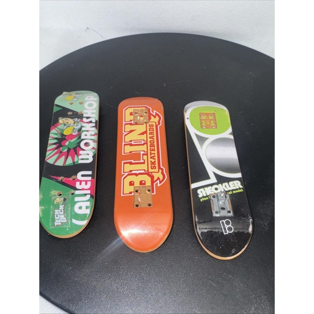 Vig Tech Deck Fingerboard Sheckler Plan B, Alien,Blind Toy Skateboard Board
